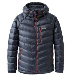 LL Bean Men's Ultralight 850 Down Hooded Jacket - Carbon Navy